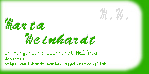 marta weinhardt business card